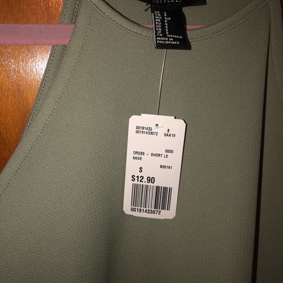 NWT Forever 21 Green Summer Dress - Picture 3 of 3